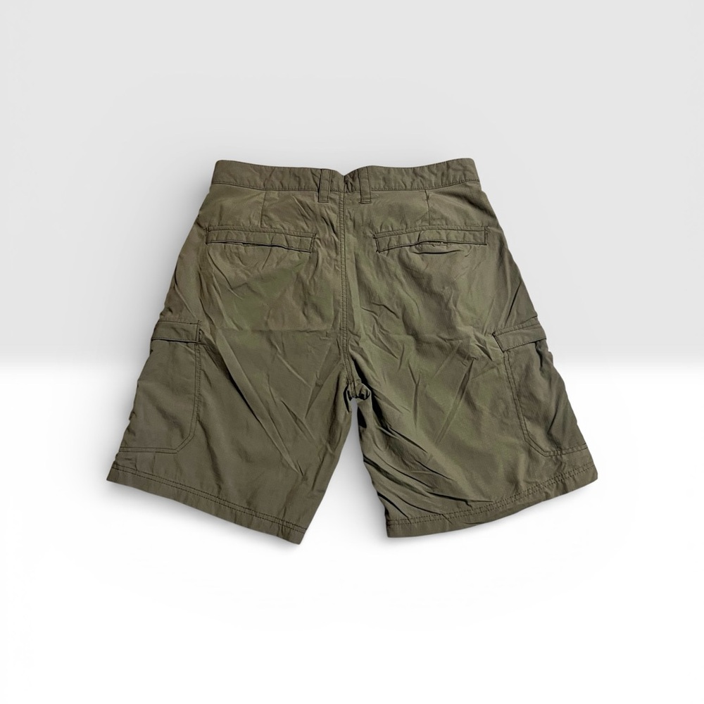 Realtree Men's Quick-Dry Cargo Shorts Green Performance Hiking & Fishing Size 34 - Picture 4 of 4
